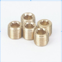 ราคา ปลั้กอุดทองเหลือง ตัวอุดทองเหลือง ฝาปิดทองเหลือง เกลียวในเกลียวนอก (23130378515)