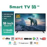 ราคา ทีวี 43 นิ้ว ถูกๆ ทีวี สมาร์ททีวี ทีวี 32 นิ้ว ราคาถูกๆ ทีวี Smart TV โทรทัศน์ 4K UHD LED เชื่อมต่อwifi Android TV รับประกัน 5 ปี Wifi Youtube Netflix (22714778600)