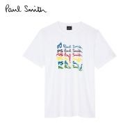 ราคา Paul Smith เสื้อยืดผู้ชาย รุ่น 010R NP4697 01 สี WHITE (22809653268)