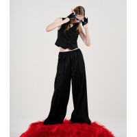 ราคา The SRT X13 Working Monster Pants TPN239 กางเกงขายาวทรงขาบานผ้าลายทางแนวตั้ง (22871629639)