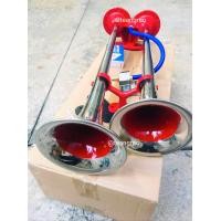 ราคา แตรด่วน 2 ปาก แดง ชุป พร้อมโซลินอยด์ทั้ง 12V และ 24V กดเลือกระบบไฟได้เลย ช่วยเพิ่มประสิทธิภาพในทำงานให้ดียิ่งขึ่น ใช้ถังลม แตรสามช่า เสียงดี ไม่แพ้ บ้าน โป่ง ลั่นๆๆเลย สายบรรทุก รถบัส สิบล้อ ต้องจัด ส