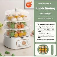 ราคา JIASHI Yangzi หม้อนึ่งไฟฟ้าอเนกประสงค์สำหรับใช้ในบ้านอัตโนมัติอัจฉริยะเครื่องพ่นไอน้ำไฟฟ้าความจุมากหม้อไฟฟ้านึ่งและชาบู (23158852999)