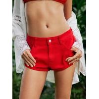 ราคา Cider Denim Mid Rise Solid Pocket Micro Shorts (22246345313)
