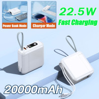ราคา พาวเวอร์แบงค์แบบพกพา BLUEM 20000mAh 20W พร้อมปลั๊ก AC ชาร์จเร็วแบตเตอรี่ความจุเพียงพอสำหรับ Samsung IOs (23102395719)
