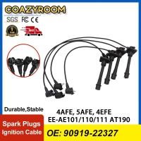 ราคา สายหัวเทียน TOYOTA 4AFE 5AFE 4EFE EE AE101 110 111 AT190 4a fe 5a fe 4e fe รหัส 90919 22327 JAPAN High temp resistance injections Cable สินค้ารับประกัน 3 เดือน (23127097727)