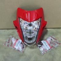ราคา หน้ากาก sonic new สีแดง ไฟหน้า โซนิค ตัวใหม่ พร้อมไฟเลี้ยว ซ้าย ขวา (3936886195)