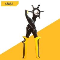 ราคา Deli คีมเจาะรูเข็มขัด คีมเจาะเข็มขัด ที่เจาะรูเข็มขัด เจาะได้ 6 ไซค์ ที่เจาะสายเข็มขัด เจาะเข็มขัดหนังแท้ เทียมได้หมด ผลิตจากเหล็กมีความแข็งแรงทนทาน ที่เจาะรูเข็มขัด สามารถ เจาะผ้า เจาะพลาสติก เจาะสาย