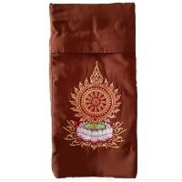 ราคา ย่ามพระ ย่ามปักษ์ลายธรรมจักร ย่ามกิจนิมนต์ผ้าโทเรหนา ย่ามพระคล้องแขน (7697902121)