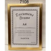 ราคา แพ็ค10ชิ้น กรอบรูปA4 กรอบรูปทอง อะคริลิค กรอบเกียรติบัตร กรอบทอง ด้านหน้าเป็นแผ่นใส กรอบรูปA4 กรอบรูปสีทอง สีขาว มีหลายสีให้เลือก กรอบรูปตกแต่งบ้าน มีขาตั้งแนวนอนแนวตั้งได้แขวนได้ (8911835933)