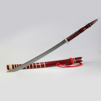 ราคา ดาบคาดหวาย ดาบไม้โบราณ ดาบไทย ดาบโชว์ ดาบรำ ดาบแก้บน ดาบสะสม ตกแต่งบ้าน ฝักดาบประดับด้วยหวายถักแท้ (22744804175)