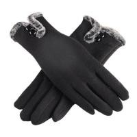 ราคา ถุงมือกันหนาว ผ้าวูล ด้านในบุขน สัมผัสจอมือถือได้ (22607926454)