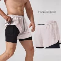 ราคา KEEP IT mens Sports running shorts กางเกงวิ่งขาสั้นผู้ชาย มืออาชีพมาราธอนติดตามและสนามการฝึกอบรมกางเกงสามส่วน กางเกงออกกำลังกายซับในแห้งเร็วปลอมสองชิ้น กางเกงกีฬาชาย (22577081445)