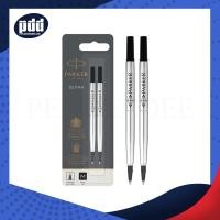 ราคา แพ็คคู่ ไส้ปากกา PARKER โรลเลอร์บอล 0 7 หมึกน้ำเงิน หมึกดำ PARKER QUINK Rollerball Refill Medium ของแท้ 100 (23087865726)