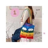 ราคา กระเป๋าถักไหมพรมสายรุ้ง พร้อมส่ง (15785966997)