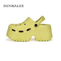 ราคา รองเท้าหัวโตส้นสูง 7 เซน รองเท้าส้นตึกสีพื้น น้ำหนักเบา EVA รุ่นE8899 พร้อมส่งในไทย (22428362367)