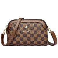 ราคา ของแท้หนังผู้หญิงขนาดเล็กกระเป๋าหนังวัวนุ่มกระเป๋าสะพายข้างพร้อมซิปปิดและลายสก๊อตแฟชั่นสไตล์ลําลอง (22316258647)