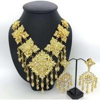 ราคา Vintage jewelry ชุดไทยซ็ตโบราณสร้อยชุดต่างหูเพื่อนเจ้าสาวเจ้าสาว thaiwedding สีทองเครื่องประดับสร้อยคอ (23057102985)