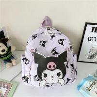 ราคา กระเป๋าเป้สะพายหลังลายการ์ตูน Kuromi Melody Cinnamoroll เด็กหญิงเด็กชายการ์ตูน Hello Kitty ผ้าใบแฟชั่นกระเป๋านักเรียนของเด็ก (22913651153)