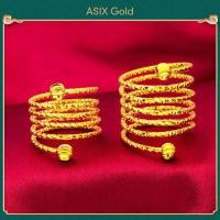 ราคา ASIX GOLD แหวนแหวนหลากหลายทองสำหรับผู้หญิงแหวน916ทอง24K ของขวัญแหวนเครื่องประดับจากกรุงเทพฯแฟชั่นสีทองเกาหลี (22662614543)