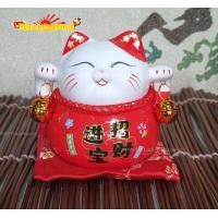 ราคา แมวกวัก แมวนำโชค แมวสไตล์ญี่ปุ่น สูง 3 5 นิ้ว กวักโชคลาภเงินทอง เรียกลูกค้า มี6สี เซรามิค 0201903 x (15815119553)