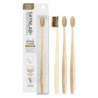 ราคา Skynlab premium spiral clean toothbrush แปรงสีฟันพรีเมี่ยมสไปรัลคลีน สกินแล็บ มี ตัวเลือก 4 สี BlueGreenGoldPurple นวัตกรรมขนแปรงชนิดบิดเกลียวหมุน เส้นถี่ละเอียด (22588816065)