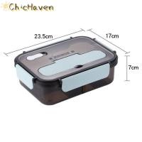 ราคา ChicHaven กล่องข้าวแบบมีช่องใส่อาหารสำหรับ2 3ขนาด1100 1500มล ช้อนส้อมสำหรับผู้ใหญ่นักเรียน (23060502461)