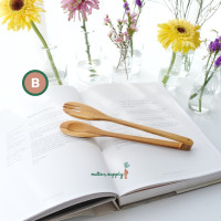 ราคา Teak wood tongs ที่คีบอาหาร ไม้หนีบ ทำจากไม้สักแท้ ใช้สำหรับคีบอาหาร ขนม (18253046171)
