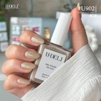 ราคา NEW COLLECTION สีทาเล็บ ยาทาเล็บ กึ่งเจล ไม่อบ U DELI Salty Kiss Series ทาเล็บ สีเล็บ โทนสีนู้ด Nude tone 16ml Vegan Nail polish (21885952404)