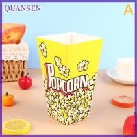 ราคา QUANSEN กล่องใส่ป๊อปคอร์น10ชิ้นถังใส่ถ้วยกระดาษป๊อปคอร์นสำหรับธีมวันเกิดกล่องข้าวโพดคั่วตกแต่ง (22910682988)
