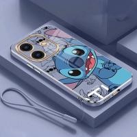 ราคา OPPO A3 A3x ภาพปักครอสติชแบบนิ่มลายการ์ตูนสัตว์ประหลาดรอยยิ้มเคสโทรศัพท์นุ่มเคสมือถือขอบสี่เหลี่ยม (22664115762)