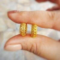 ราคา ต่างหูทองไมครอน ต่างหูชุบทองแท้ 100 ต่างหูทองชุบ เศษทองคำแท้ ต่างหูหุ้มทอง ต่างหูชุบทอง 24K ไม่ลอก ไม่ดำ (15284777098)