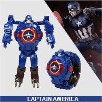 ราคา นาฬิกาดิจิตอลหุ่นยนต์รูปทรงหุ่นยนต์ดิจิตอลการเปลี่ยนแปลงแบบดิจิตอลแบทแมน ไอรอนแมน กัปตันอเมริกา (22871557066)