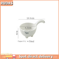 ราคา RUDAS จานจุ่มเซรามิกพร้อมหูจับจานใส่ซอสจานซูชิลายกระต่ายแมวน่ารักอุปกรณ์ครัว (22579448207)