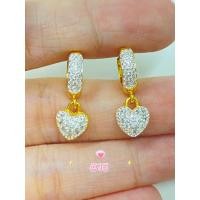 ราคา ต่างหูห่วงทอง ต่างหูทองชุบ (21579496001)