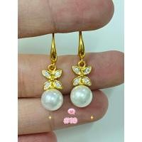 ราคา ต่างหูห่วงทอง ต่างหูทองชุบ (21579496005)