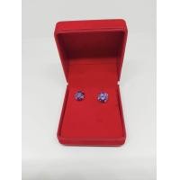 ราคา FONG 274 ต่างหูสตั๊ดแฟชั่น เงินแท้ 92 5 เพชร CZ ขนาด 2 8 มม ขาว ม่วง ชมพู ดำ (22955026941)