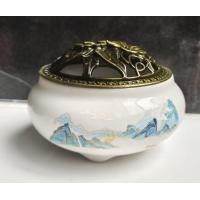 ราคา กระถางธูป สำหรับจุดกำยาน เซรามิค ที่ใส่ธูป ที่วางกำยาน ฟรี กำยาน 10 ดอก (22849203384)