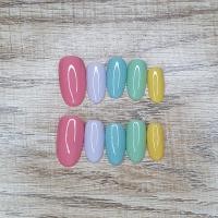 ราคา Sw086 เล็บปลอม สีเจล อัลมอนยาว สีพื้น แถมกาว ตะไบ เล็บปลอมสำเร็จรูป เล็บมือ เล็บปลอมราคาถูก (15261390302)