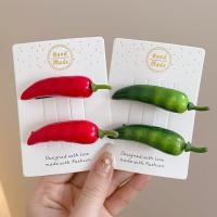 ราคา กิ๊บติดผมพริกหยวกสีเขียวแดงเลียนแบบของเล่น น่ารัก สไตล์มินิมอล ผัก ผลไม้ กิ๊บหนีบผมข้าง กิ๊บหนีบผมข้างหน้า กิ๊บหนีบผมแบบตรง (22924589903)