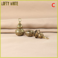 ราคา Lofty White ล็อกเกตขวดน้ำเต้าทองเหลืองห้อยจี้น้ำเต้าพวงกุญแจกล่องยากันน้ำได้ (22100474741)