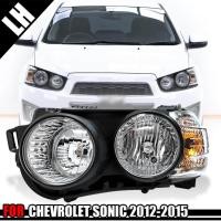 ราคา โคมไฟหน้า สำหรับ CHEVROLET SONIC เชฟโรเลต โซนิค ปี 2012 2015 ขอบดำ ไม่รวมชุดหลอดไฟ กดเลือกข้างได้นะคะ (22678841205)