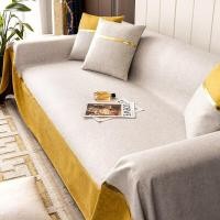 ราคา ผ้าคลุมเก้าอี้ยาวสำหรับผ้าห่มโซฟากันแมวผ้าคลุมโซฟามุมรูปตัวแอลโซฟากันน้ำป้องกันฝุ่นปกอเนกประสงค์ (17514114347)