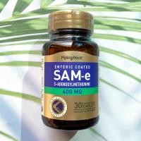 ราคา PipingRock SAM e S Adenosylmethionine 400 mg 30 Enteric Coated Caplets ผลิตภัณฑ์เสริมอาหาร เอส อะดีโนซิล เมไทโอนีน Same Sam e (12712371183)