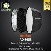 ราคา Godox Softbox AD S65S Silver Parabolic 65cm With Grid Godox Mount For AD300Pro ML30 ML60 ML60II AD400Pro etc (6236500004)