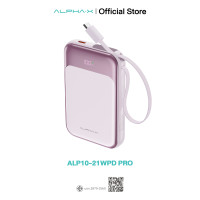 ราคา สินค้าใหม่ Power Bank ALPHA X ALP10 21WPD Pro 10000mAh fast charge 22 5W Wireless Charging 15W จอ LED มาพร้อมสายในตัวประกัน 2 ปี (22506164584)