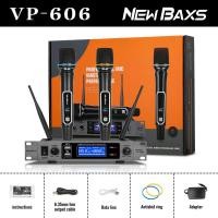 ราคา NewBaxs VP 606 Professional 1 ต่อ 2 พร้อมฟังก์ชั่นชาร์จ ไมโครโฟน UHF ปรับความถี่ได้ ระยะรับ 80 ไมโครโฟนมือถือไร้สาย 2 ช่อง (21053089524)