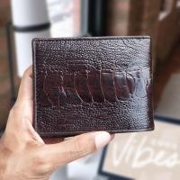 ราคา Ostrich leather กระเป๋าหนังนกกระจอกเทศ กระเป๋าสตางค์สำหรับหญิงชาย งานระดับพรีเมียม เป็นหนังเเข้งนกกระจอกเทศ (21071803128)