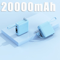 ราคา พาวเวอร์แบงค์แบบพกพา BLUEM 20000mAh 20W พร้อมปลั๊ก AC ชาร์จเร็วแบตเตอรี่ความจุเพียงพอสำหรับ Samsung IOs (23102395720)