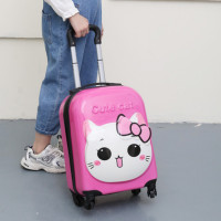 ราคา Jellybella กระเป๋าเด็กกระเป๋าเดินทางล้อสากลการ์ตูน18นิ้วกระเป๋าลากลายสัตว์น่ารักกระเป๋าเดินทางคิตตี้3มิติมี7สี (22477145851)