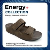 ราคา Bata บาจา Energy รองเท้าแตะยอดฮิตแบบสวม สำหรับผู้ชาย สีน้ำเงิน 8619564 สีดำ 8616564 สีน้ำตาล 8614564 (22880051782)